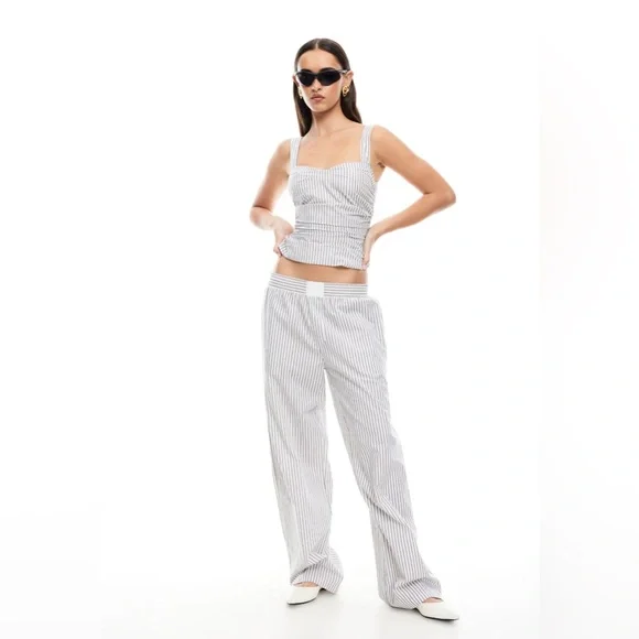 Lioness Cobain Pants | Ivory Multi Stripe D00 - Picture 1 of 4